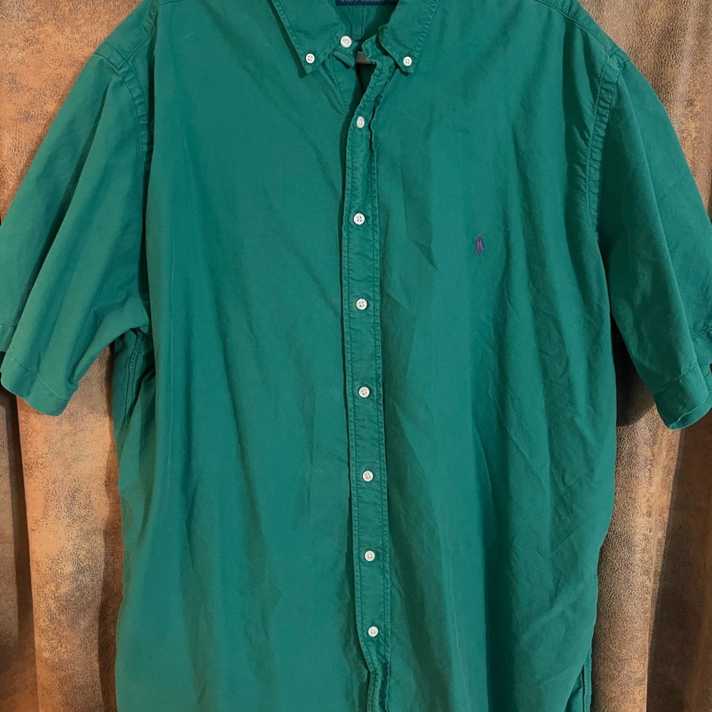 Ralph Lauren Green Casual Button Down Shirt